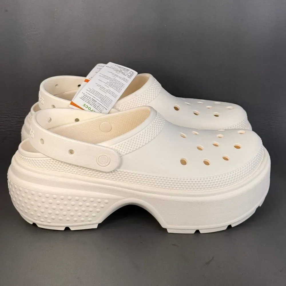 Crocs Stomp Clog 'Chalk' Iconic Comfort shoes mens size 12 new without box